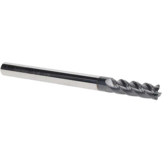 Accupro 08487852 Corner Radius End Mill 5/16" Dia, 1" LOC, 0.03" Radius, 4 Flutes, Solid Carbide