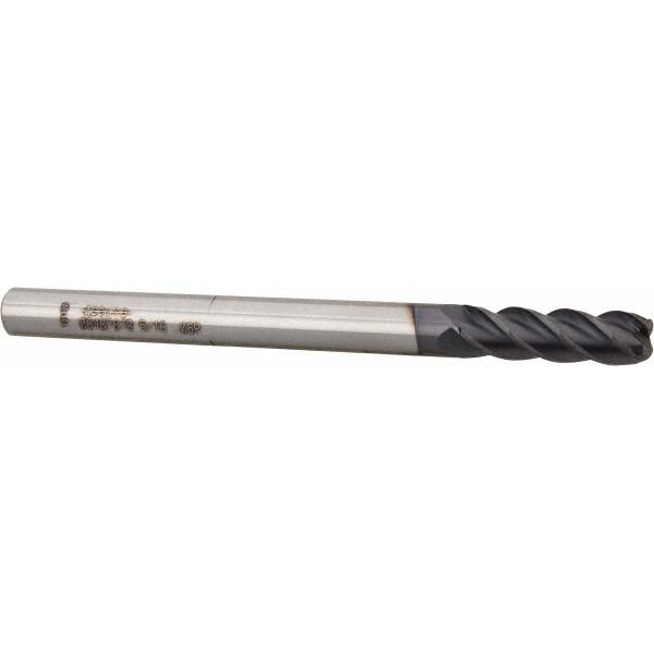 Accupro 08487878 Corner Radius End Mill 5/16" Dia, 1" LOC, 0.06" Radius, 4 Flutes, Solid Carbide