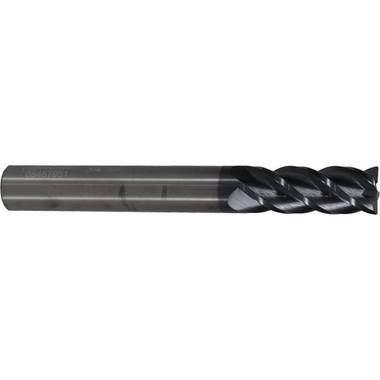 Accupro 08487951 Corner Radius End Mill 3/4" Dia, 2" LOC, 0.03" Radius, 4 Flutes, Solid Carbide