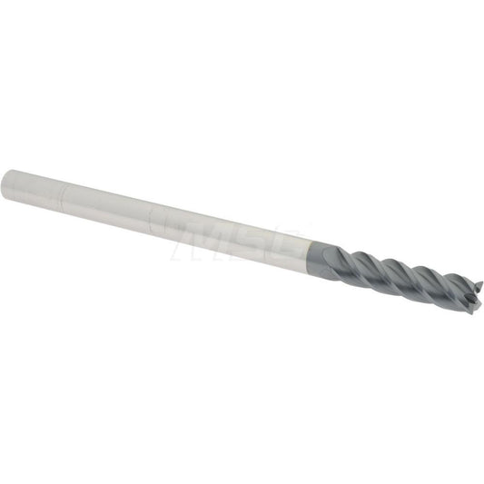 Accupro 08488090 Corner Radius End Mill 3/8" Dia, 1-1/2" LOC, 0.015" Radius, 4 Flutes, Solid Carbide