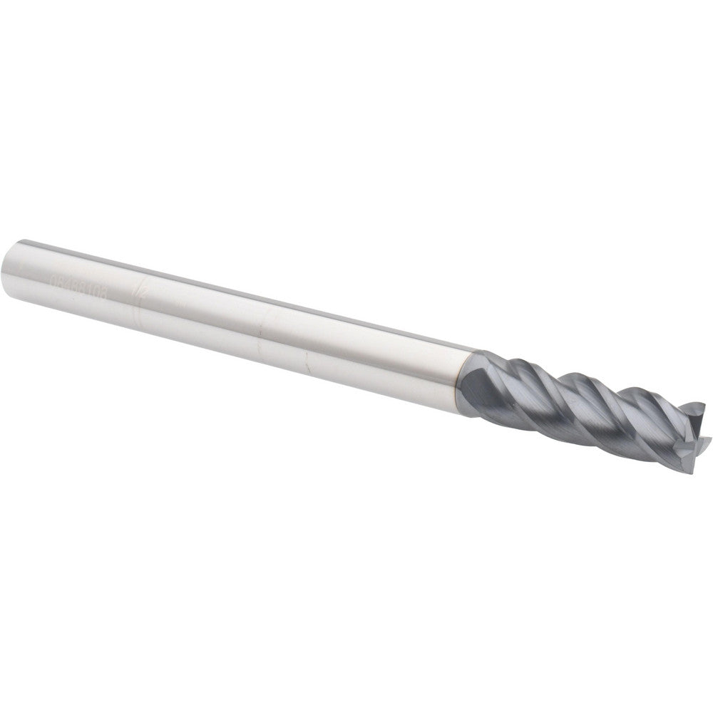 Accupro 08488108 Corner Radius End Mill 1/2" Dia, 1-1/2" LOC, 0.01" Radius, 4 Flutes, Solid Carbide