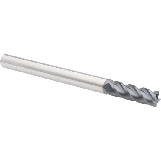 Accupro 08488108 Corner Radius End Mill 1/2" Dia, 1-1/2" LOC, 0.01" Radius, 4 Flutes, Solid Carbide