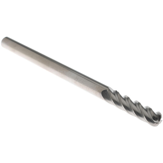 Accupro 08488207 Corner Radius End Mill 1/4" Dia, 1" LOC, 0.09" Radius, 4 Flutes, Solid Carbide