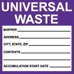 AccuformNMC HW30AP Hazardous Material Label 6" High