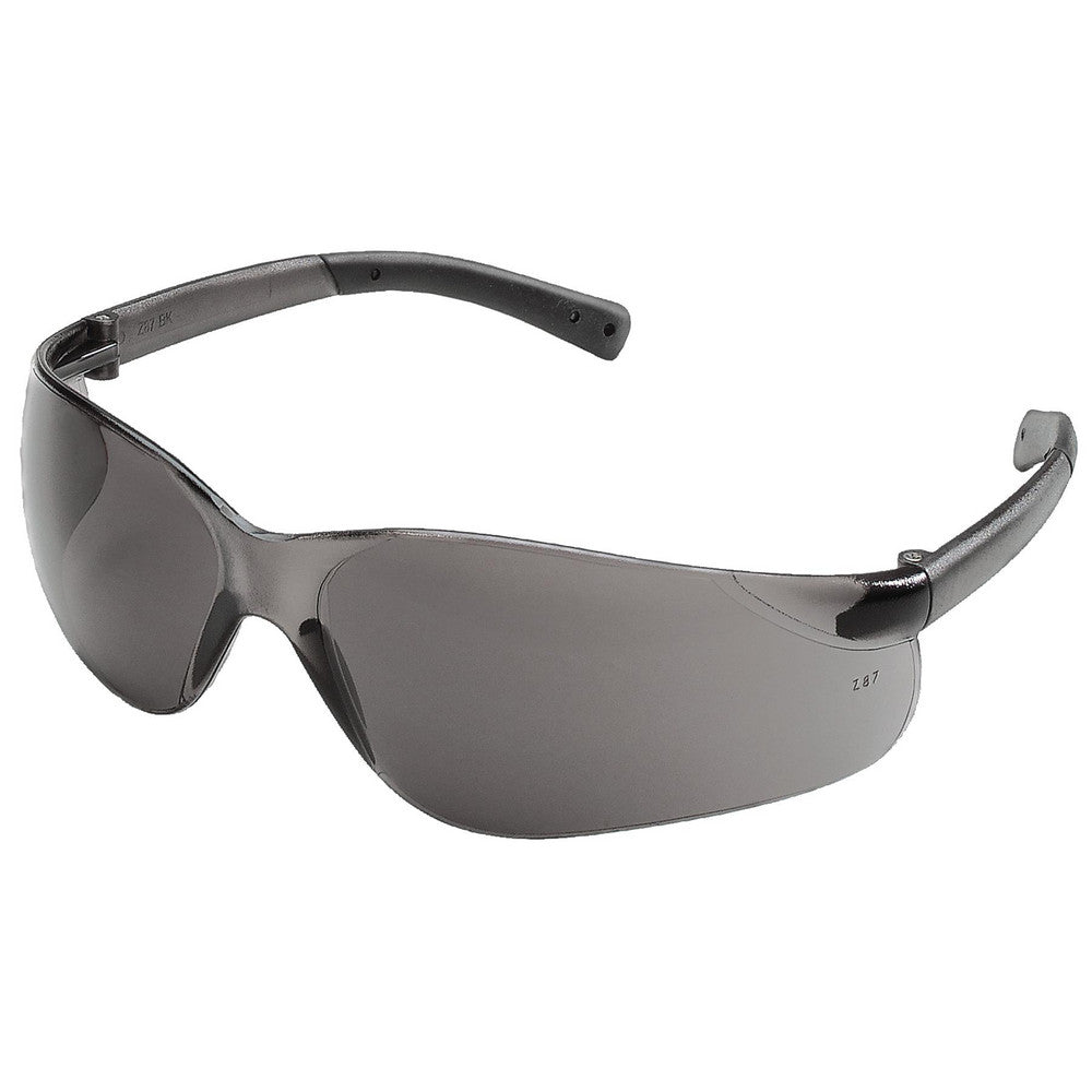 MCR Safety BK112AF Safety Glasses Anti-Fog & Scratch-Resistant, Polycarbonate, Gray Lenses, Frameless