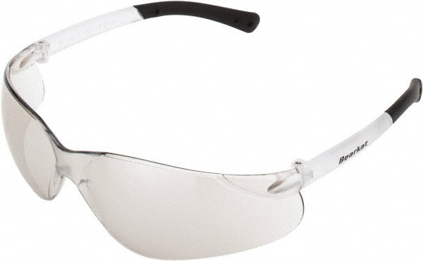 MCR Safety BK119 Safety Glasses Scratch-Resistant, Polycarbonate, Clear Mirror Lenses, Frameless