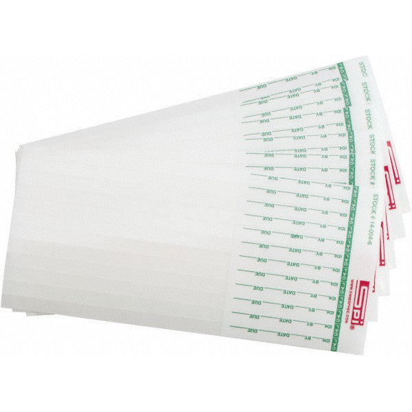 SPI 14-004-6 Inspection & Quality Label "Calibration Id#__ By__Date__Due__", Rectangle, 6" Wide, 1/4" High