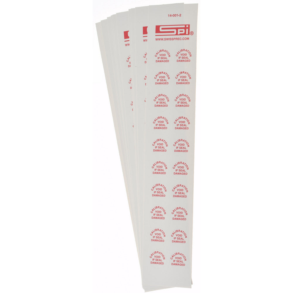 SPI 14-001-2 Inspection & Quality Label "Calibration Void If Seal Damaged", Round, 0.75" Dia