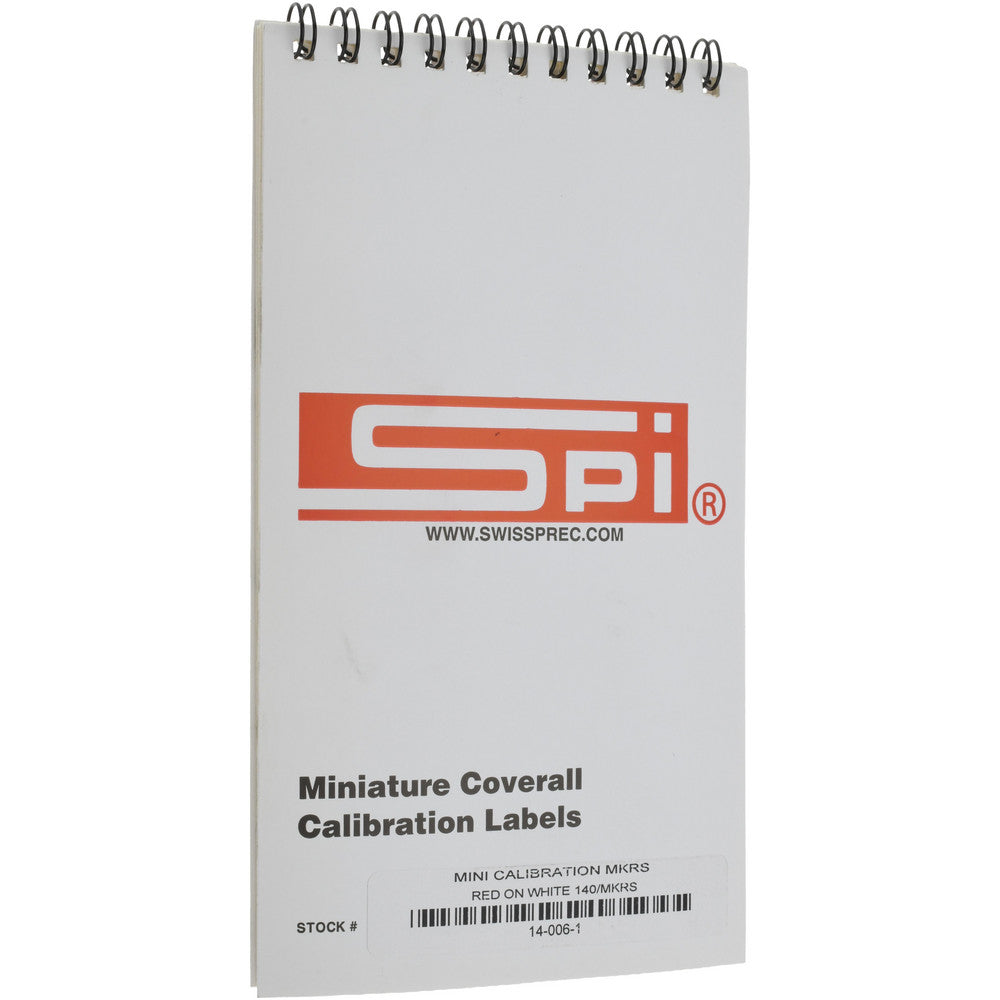 SPI 14-006-1 Inspection & Quality Label "Calibration I.D. No.__ By__Date__Due__", Rectangle, 1" Wide
