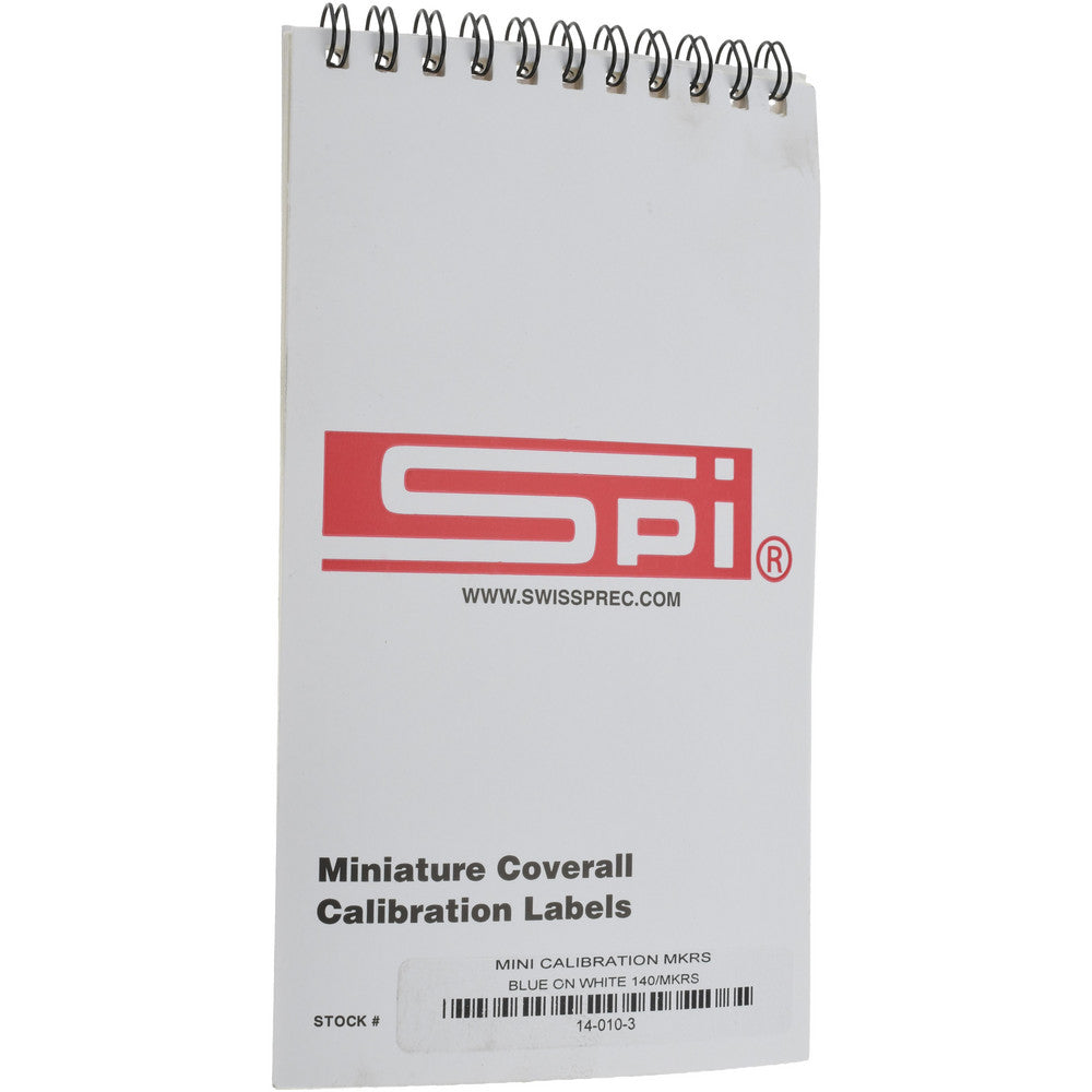 SPI 14-010-3 Inspection & Quality Label "Calibration I.D. No.__ By__Date__Due__", Rectangle, 1" Wide