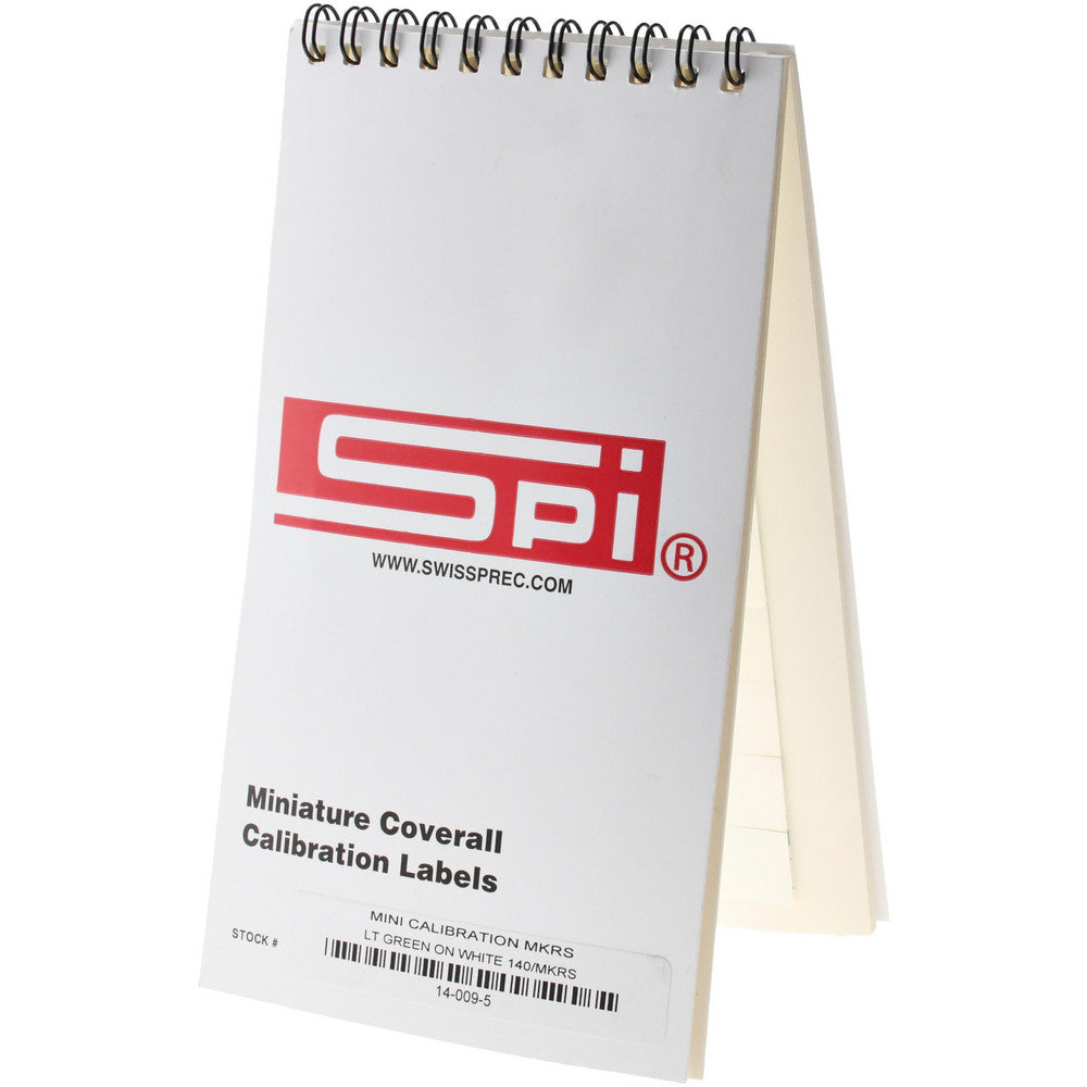 SPI 14-013-7 Inspection & Quality Label "Calibration I.D. No.__ By__Date__Due__", Rectangle, 1.75" Wide