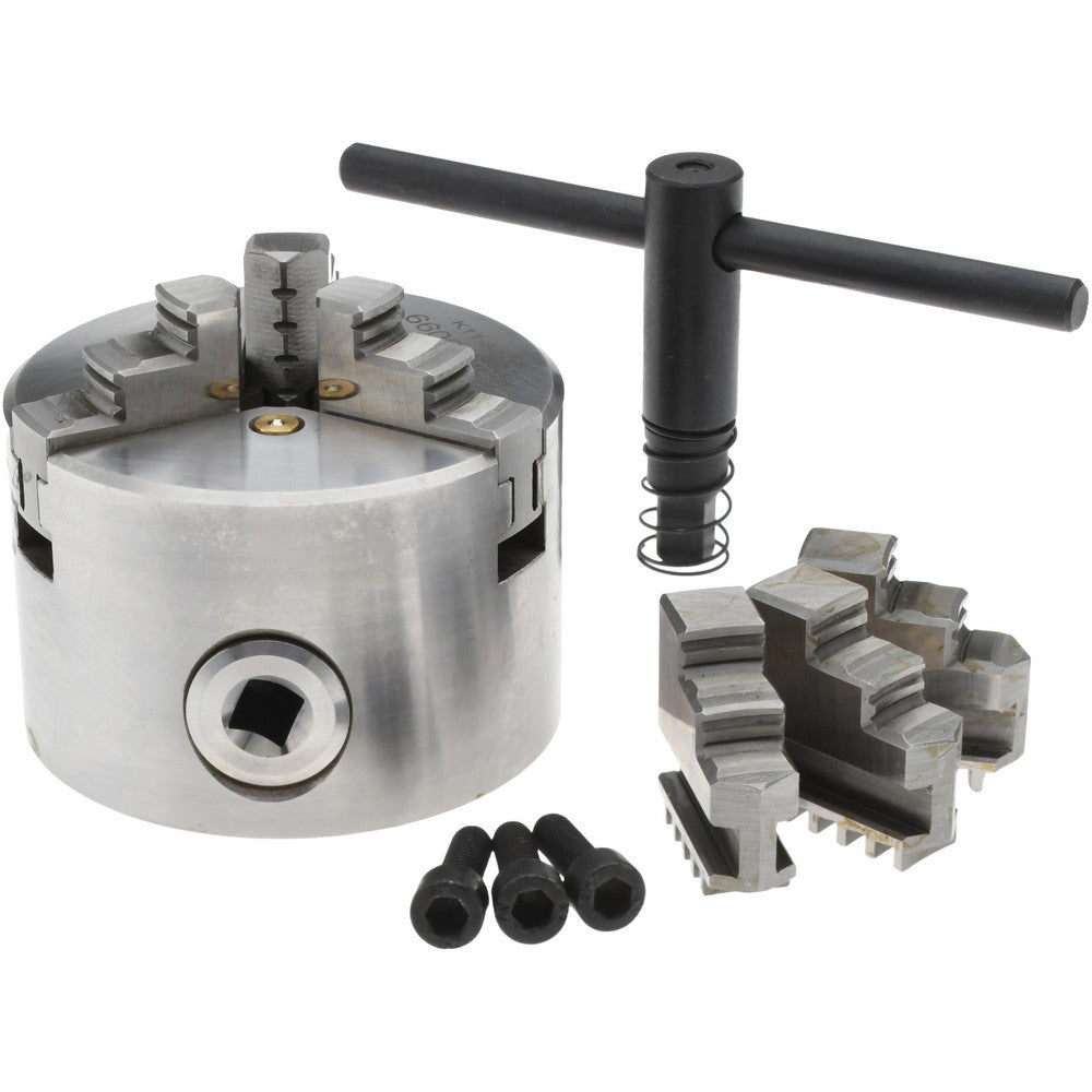 Value Collection 429-3003 Manual Lathe Chuck 3-5/32", 3 Jaws, Self-Centering