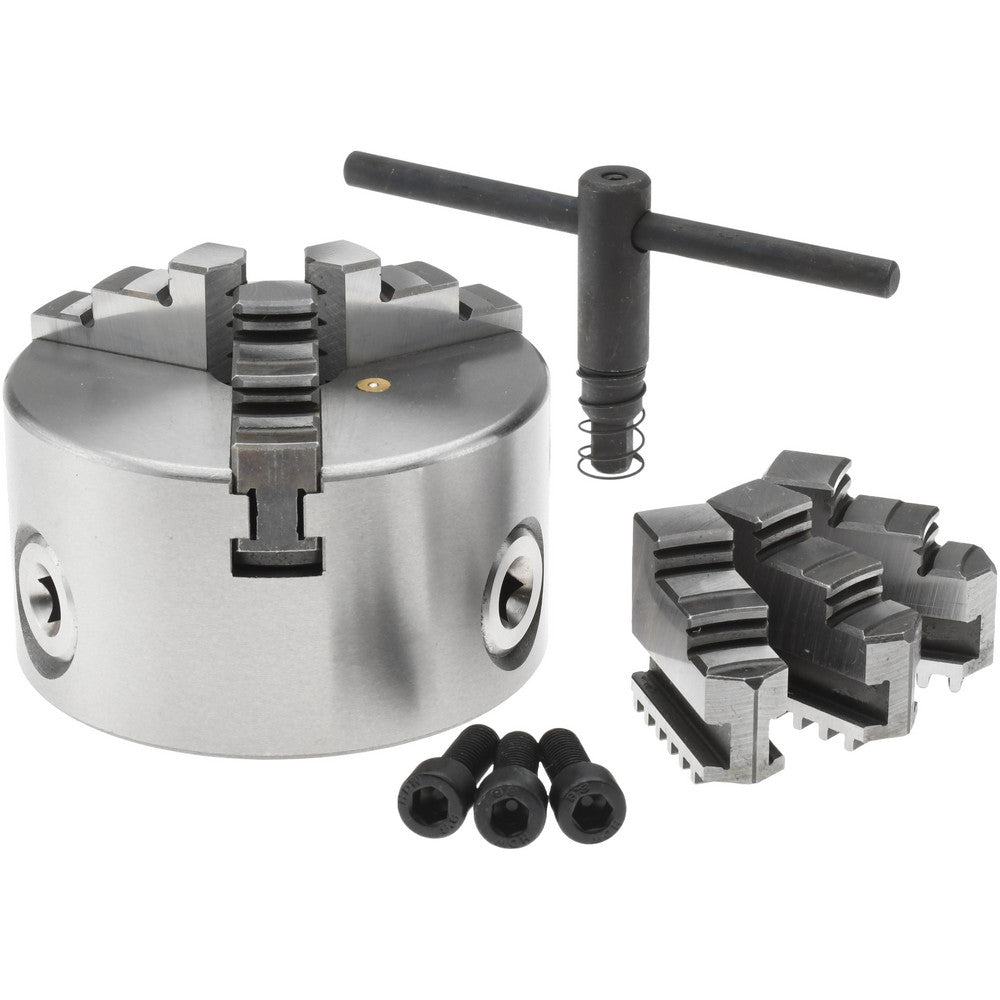 Value Collection 429-3004 Manual Lathe Chuck 4", 3 Jaws, Self-Centering