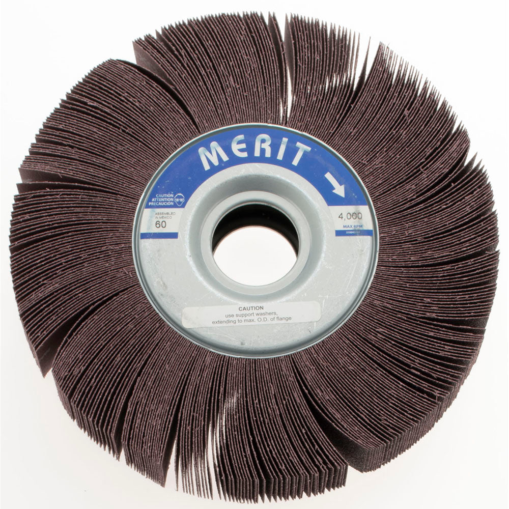 Merit Abrasives 08834124042 10 x 2" 60 Grit Aluminum Oxide Unmounted Flap Wheel