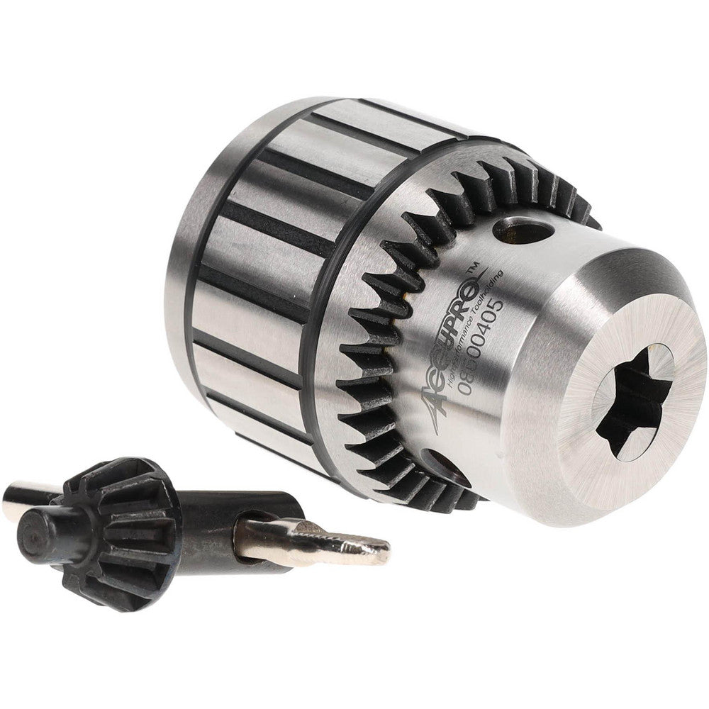 Accupro CBS1308000MSC Drill Chuck 1/16 to 1/2" Capacity, Tapered Mount, JT6