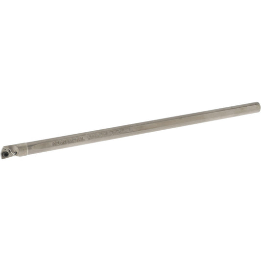 Kennametal 1950380 Indexable Boring Bar E04MSWUPR15, 0.285" Min Bore Dia, Right Hand Cut, 1/4" Shank Dia, 3 &deg Lead Angle, Solid Carbide (Shank), Steel (Head)