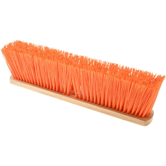 Pro-Source SWP18-ORG-HD Push Broom 18" Wide, Polyester Bristle