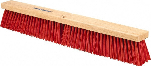 Pro-Source SWP24-ORG-HD Push Broom 24" Wide, Polyester Bristle