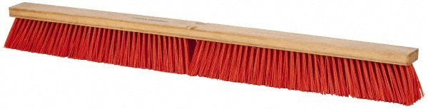 Pro-Source SWP36-ORG-HD Push Broom 36" Wide, Polyester Bristle