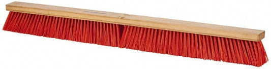 Pro-Source SWP36-ORG-HD Push Broom 36" Wide, Polyester Bristle