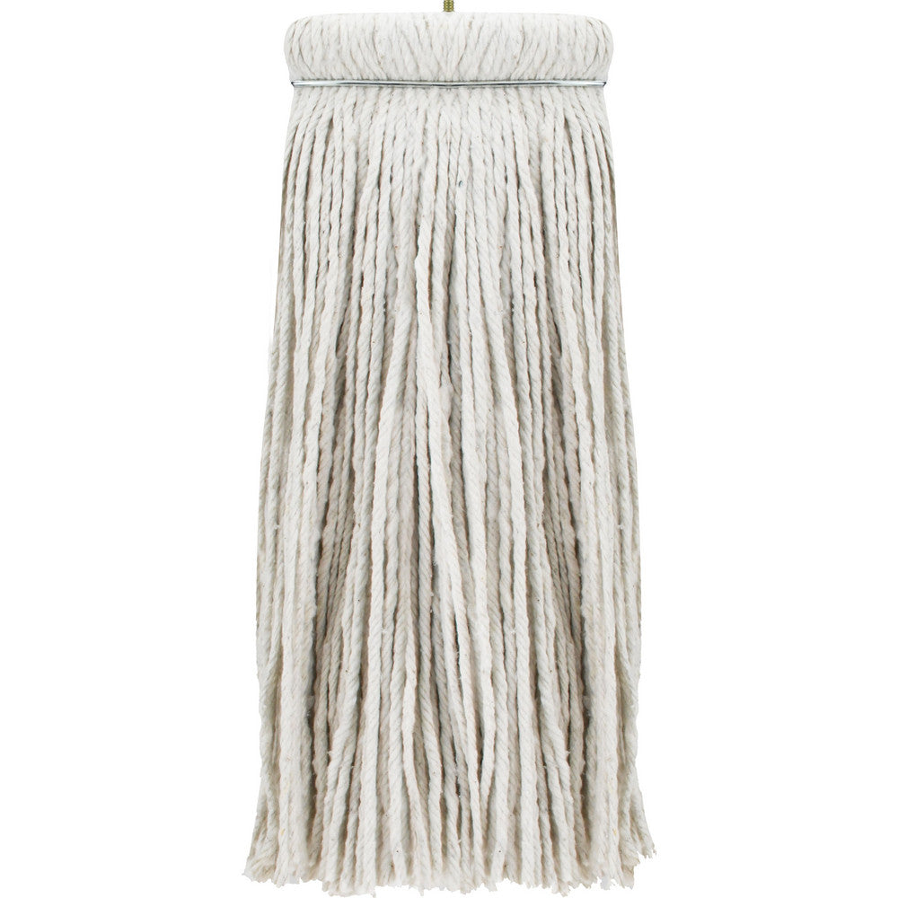 Pro-Source 08625543 Wet Mop Cut Screw On, X-Large, White Mop, Cotton
