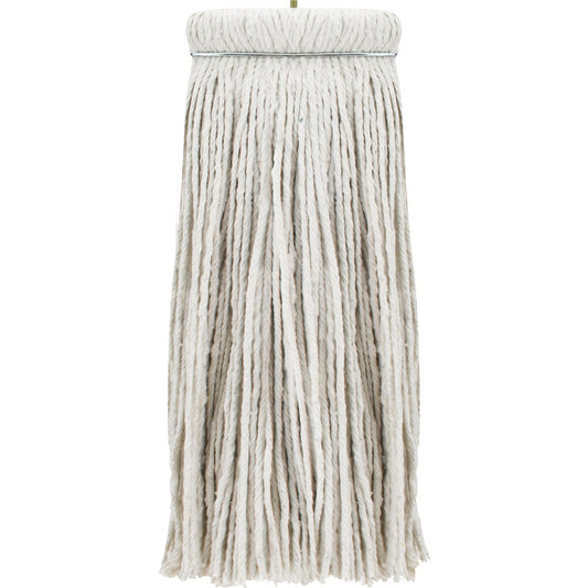 Pro-Source 08625543 Wet Mop Cut Screw On, X-Large, White Mop, Cotton