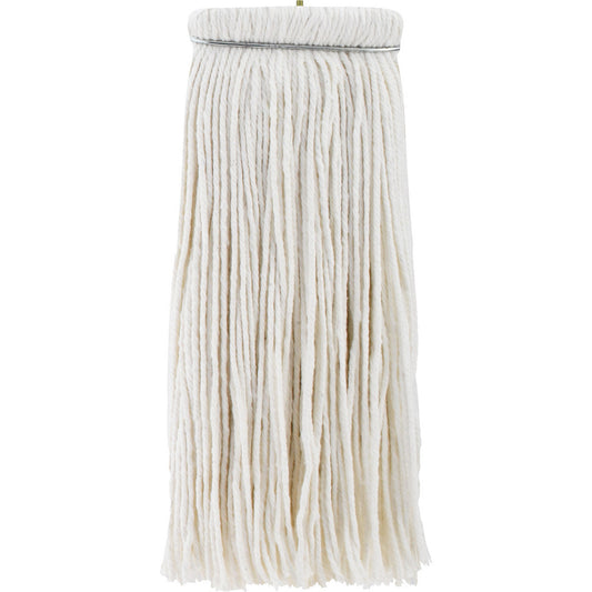 Pro-Source 08625568 Wet Mop Cut Screw On, X-Large, White Mop, Rayon