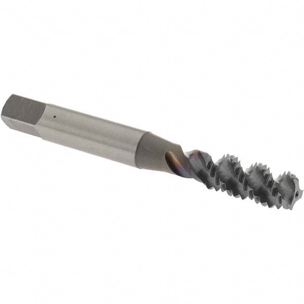 OSG 1986408 Spiral Flute Tap M8x1.25, Metric Coarse, 3 Flute, Bottoming Chamfer, 6H Class of Fit, High-Speed Steel, TiCN Finish