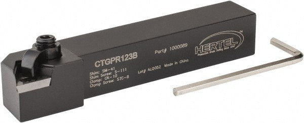 Hertel 1000089 RH CTGP 0&deg Positive Rake Indexable Turning Toolholder