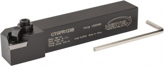 Hertel 1000089 RH CTGP 0&deg Positive Rake Indexable Turning Toolholder