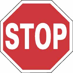 AccuformNMC TM81J Yield Sign Octagon, "Stop"