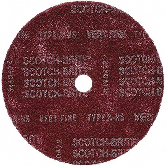 3M 7010328947 Deburring Disc 12" Dia, 1-1/4" Hole, Very Fine Grade, Aluminum Oxide