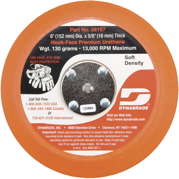 Dynabrade 56197 Disc Backing Pad Hook & Loop