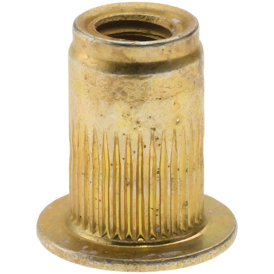 AVK ALS4T-832-80 #8-32, 0.265 Insert Diam, 0.42" OAL, Knurled Body Open End Threaded Insert