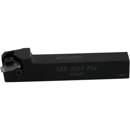 Carmex SER0500F16 Indexable Threading Toolholder External, Right Hand, Uses S16 Inserts, 1/2 x 1/2" Shank
