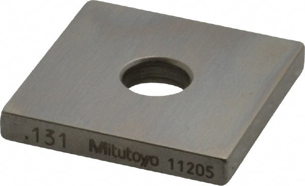 Mitutoyo 614171-531 Square Steel Gage Block 0.131", Grade 0