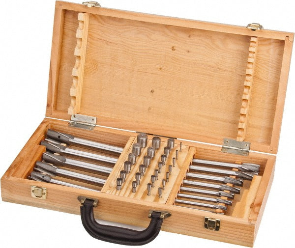 Value Collection GH8794844 39 Piece, 3 Flutes, Straight Shank, Interchangeable Pilot Counterbore Set
