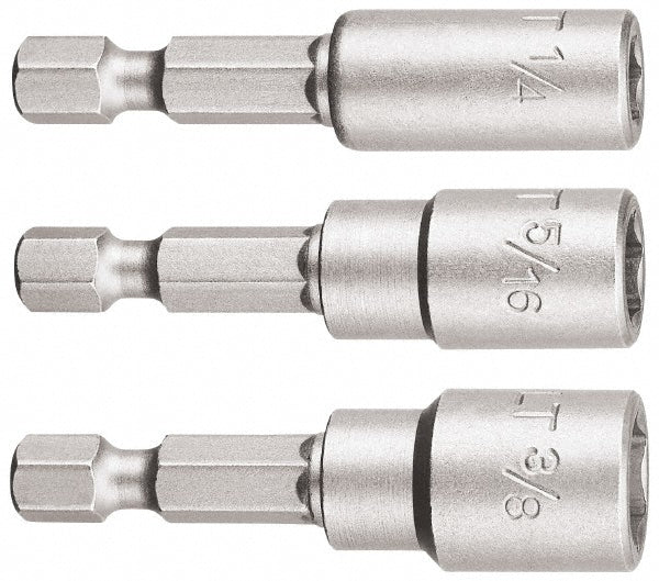 DeWALT DW2224 Power Screwdriver Bit Set Magnetic Nutsetter 3 Pc, 1/4" Drive