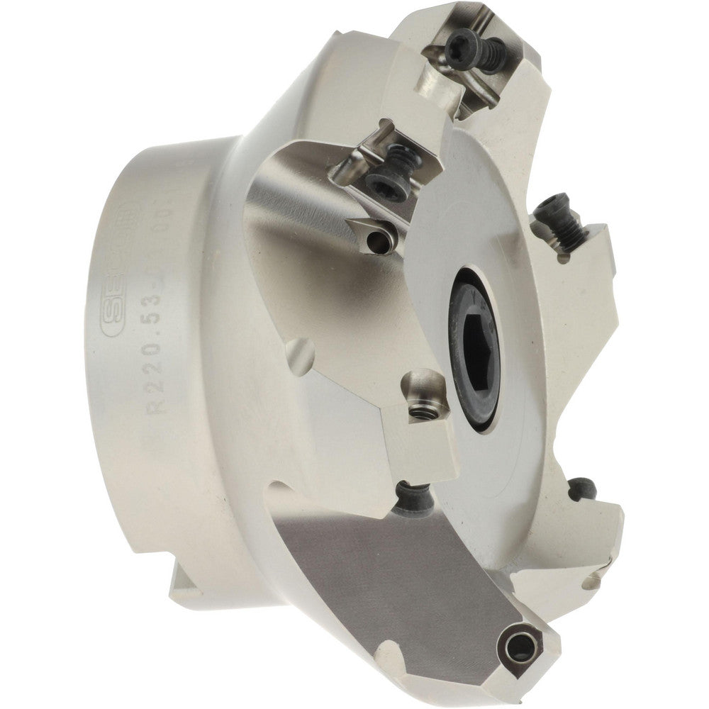 Seco 02422144 3.15" Cut Diam, 1" Arbor Hole, 0.236" Max Depth of Cut, 45&deg Indexable Chamfer & Angle Face Mill