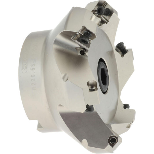 Seco 02422144 3.15" Cut Diam, 1" Arbor Hole, 0.236" Max Depth of Cut, 45&deg Indexable Chamfer & Angle Face Mill