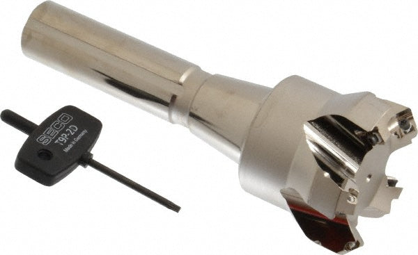 Seco 02422262 45&deg Lead Angle, 2.36" Cut Diam, R8 Indexable & Chamfer End Mill
