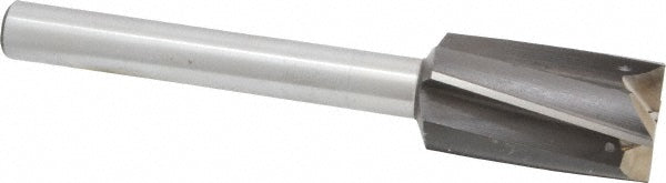 Value Collection GH8830648 1" Diam, 1/2" Shank, Diam, 4 Flutes, Straight Shank, Interchangeable Pilot Counterbore