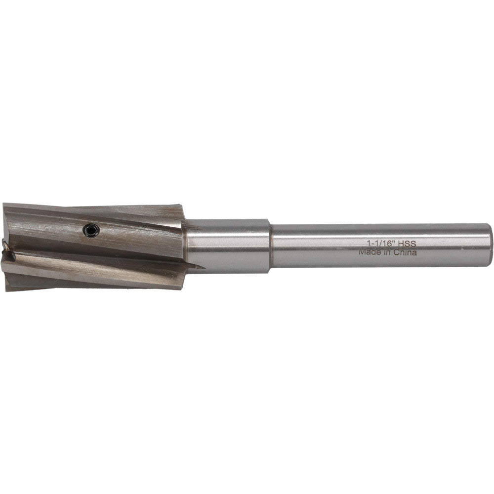 Value Collection GH8831042 1-1/16" Diam, 1/2" Shank, Diam, 4 Flutes, Straight Shank, Interchangeable Pilot Counterbore
