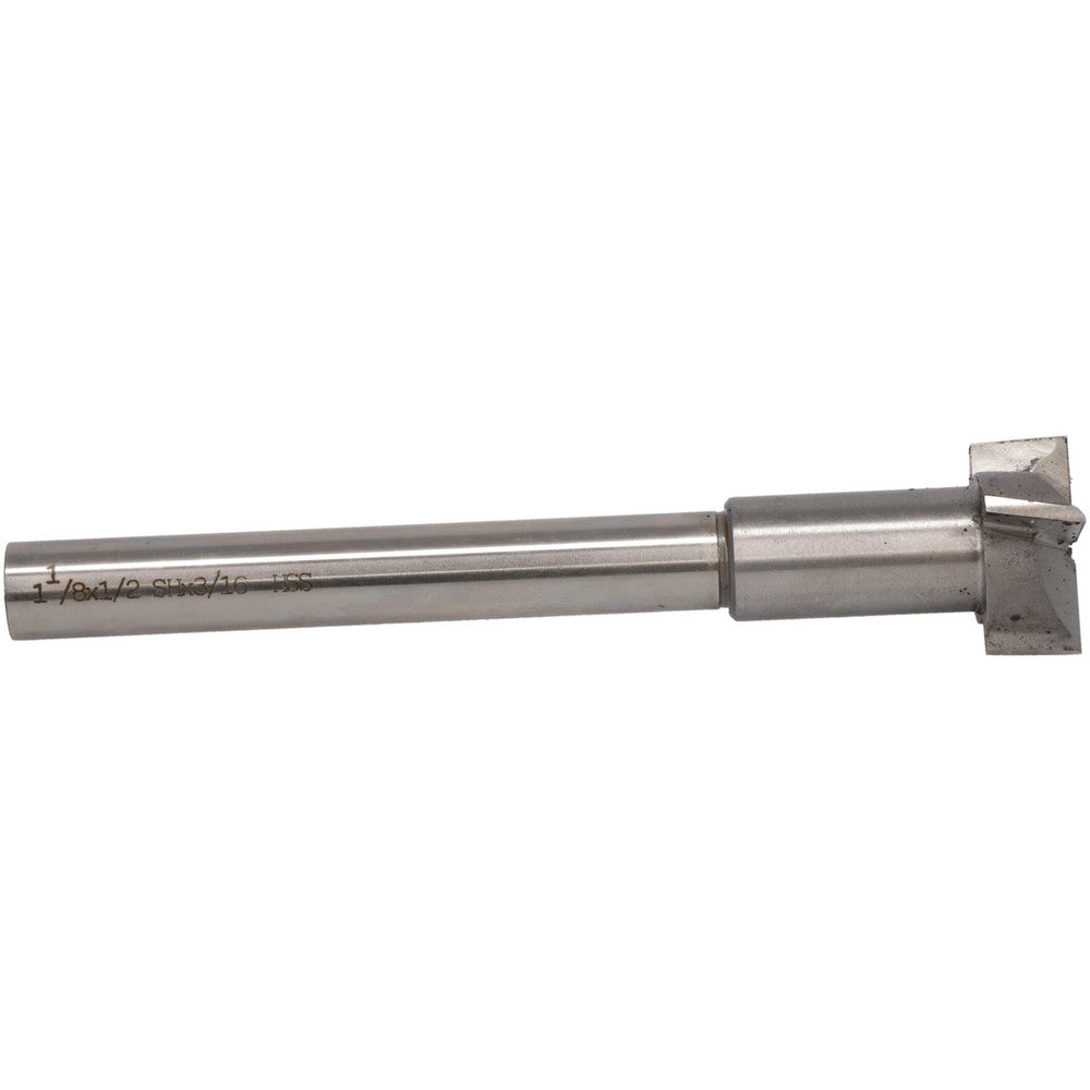 Value Collection GH8831083 1-1/8" Diam, 1/2" Shank, Diam, 4 Flutes, Straight Shank, Interchangeable Pilot Counterbore
