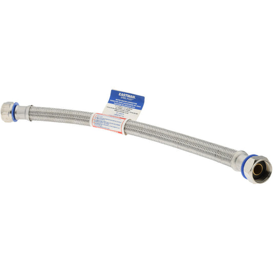 Value Collection 48251 3/4" FIP Inlet, 3/4" FIP Outlet, Stainless Steel Water Heater Supply Line