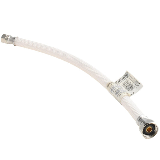Value Collection 48131 3/8" Compression Inlet, 1/2" FIP Outlet, Reinforced PVC Lavatory/Sink Supply Line
