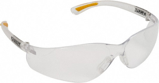 DeWALT DPG52-1D Safety Glass Anti-Fog & Scratch-Resistant, Polycarbonate, Clear Lenses, Frameless, UV Protection