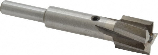Value Collection GH8840365 9/16" Diam, 1/4" Shank, Diam, 4 Flutes, Straight Shank, Interchangeable Pilot Counterbore