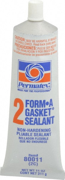 Permatex 80011 Elastic Sealant 11 oz Tube, Black, Rosin