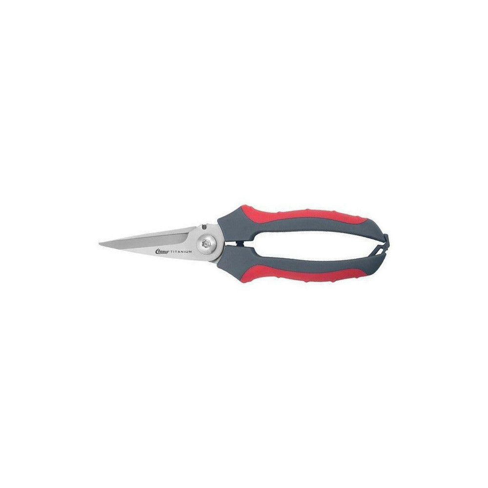 Clauss 18039 Multi-Purpose Snips 8" OAL, 2-1/2" LOC, Titanium Blades